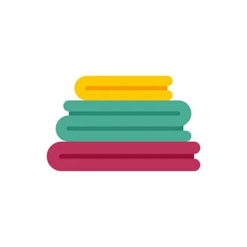 Clean clothes stack icon flat isolated vector Stockillustratie