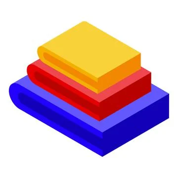 Clean clothes stack icon, isometric style Stockillustratie