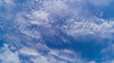 Clean clouds against a blue sky, taymlaps Stock Footage 67641139