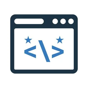 Clean, code, coding icon. Simple editable vector illustration. 스톡 일러스트