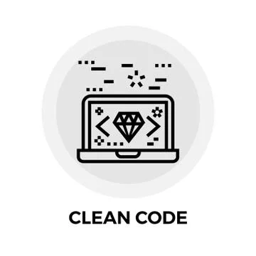 Clean Code Icon Illustrazione stock
