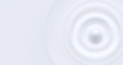 Clean cold white milky waterdrop circle waves, vector illustration Stock Illustration