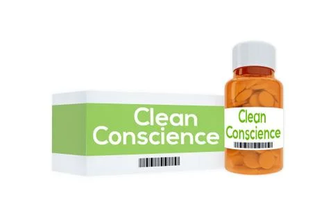 Clean Conscience - mental concept Stock Illustration
