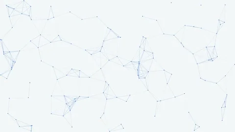 Clean Corporate Blue Plexus Network on White Background 4k Loop 스톡 동영상 335191545
