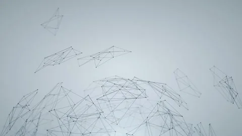 Clean Corporate Connected Network - 4K Professional 3D Animated Background Loop Видео 137927475