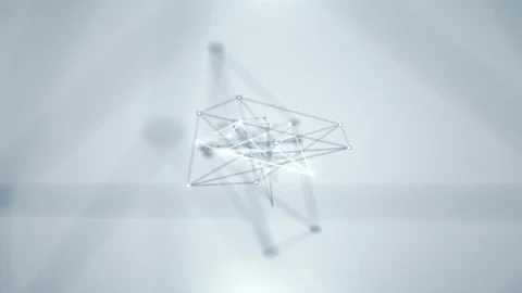 Clean Corporate Connected Network - 4K Professional 3D Animated Background Loop Видео 137927526