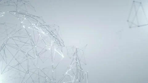 Clean Corporate Connected Network - 4K Professional 3D Animated Background Loop Видео 137927556