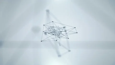 Clean Corporate Connected Network - 4K Professional 3D Animated Background Loop Видео 137927559