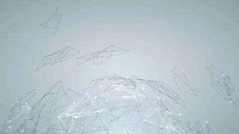 Clean Corporate Connected Network - 4K Professional 3D Animated Background Loop Видео 137927583