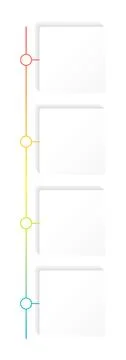 Clean corporate empty infographic template Stock Illustration