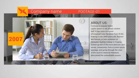 Clean Corporate Presentation After Effects stock