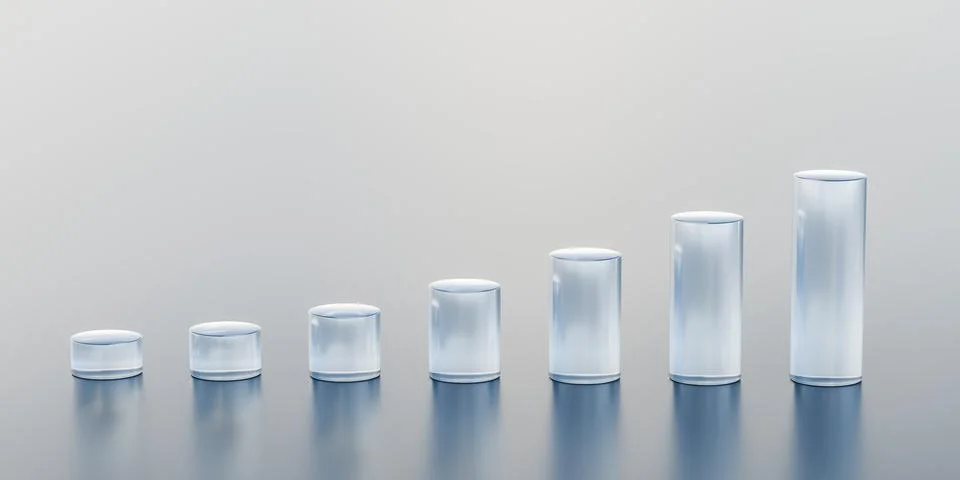 Clean corporate presentation background featuring financial bar chart, made o Stockfoto's