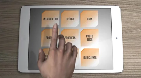 Clean Corporate - Tablet Business Touch Stock After Effects