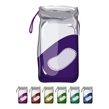 Clean cotton pad cartoon vector graphic Stock Illustration