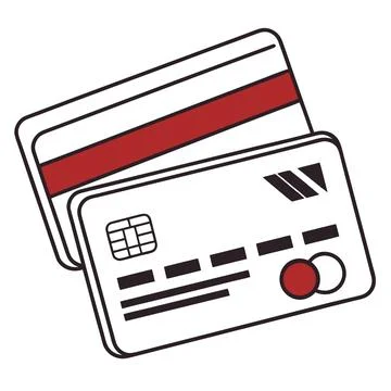 Clean Credit Card Vector Icon for Financial Services Stock Illustration