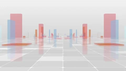 Clean Cube Floor Background 動画素材 333491557
