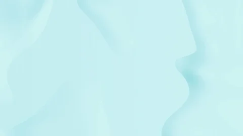 Clean cyan background with big waves in motion - seamless looping (FULL HD) Video stock 90806813