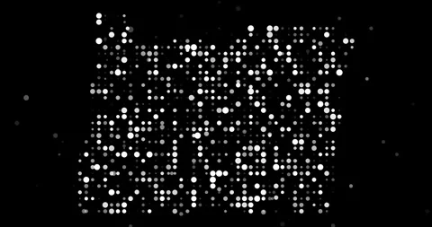 Clean Data Particle Flow Forming Oregon State Silhouette Stock Footage 322165122
