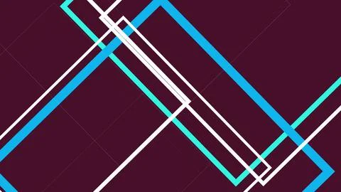 Clean diagonal elements intersect over a dark wine-colored backdrop, formin.. Stock Illustration