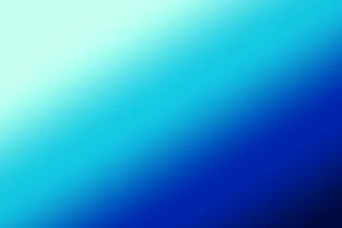 A clean diagonal gradient transitions from pale cyan through bright blue to.. Stock Illustration