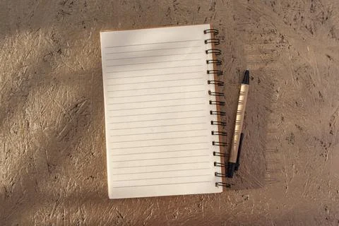 Clean diary page for new start Stock Photos