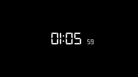 Clean digital countdown timer display showing a modern LED style on a black.. Stock Footage 335021913
