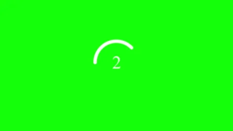 Clean digital countdown timer with a white ring and changing numbers from t.. Vídeos de archivo 341534021