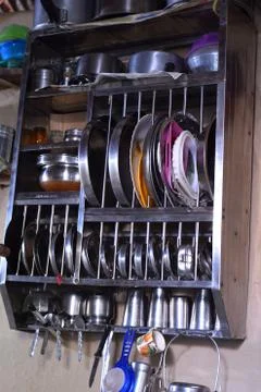 Clean dishes Stock Photos