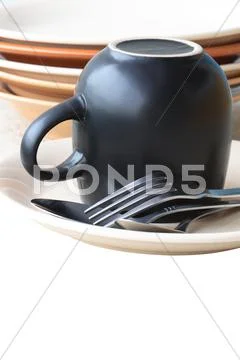 Clean dishware Stock Photos