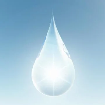 Clean Droplet Stock Illustration