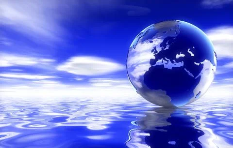 Clean earth digital image 写真素材