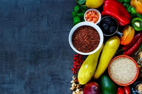 Clean eating diet Stock Photos