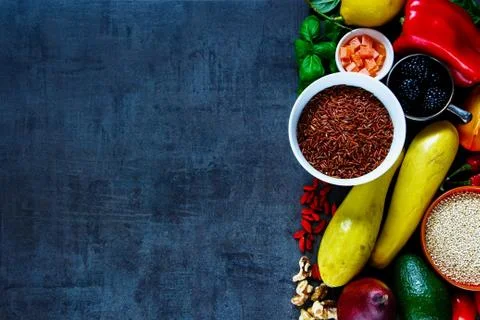 Clean eating diet Stock Photos