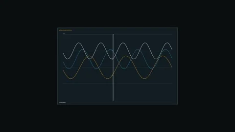 Clean Electricity Data Dashboard Seamless Loop Stock Footage 342032203