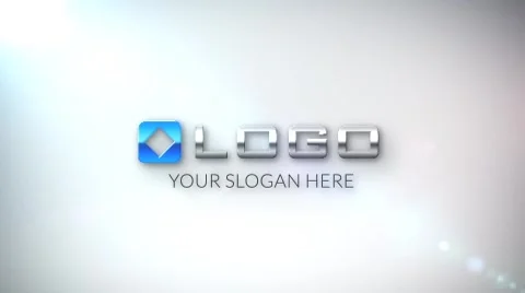 Clean Elegant Business Logo Text Optical Flares Light Reveal Animation HD Intro Stock After Effects