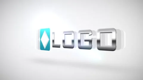 Clean Elegant Layered 3D Business Logo Reveal Spin Animation Intro Stinger Stock After Effects