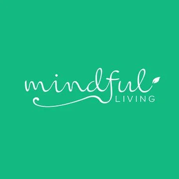 A clean, elegant logo featuring the handwritten word "mindful" with an inte.. Stock Illustration