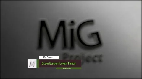 Clean Elegant Lower Third 스톡 After Effects