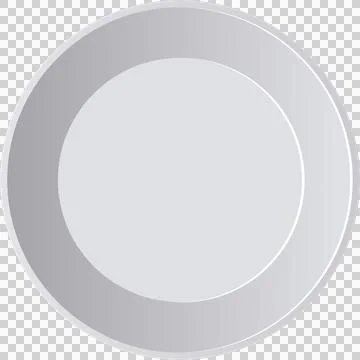 Clean, empty circular plate, ready for food presentation or dining, featuri.. Stock Illustration