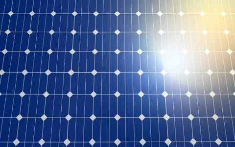 Clean energy 3D rendering.New alternative energy. Stock Illustration