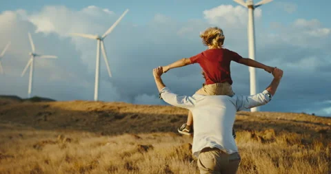Clean Energy for Future Generations Stock Footage 150171154
