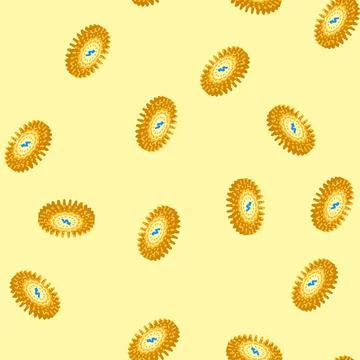 Clean energy solar panel isometric icon seamless pattern イラスト素材