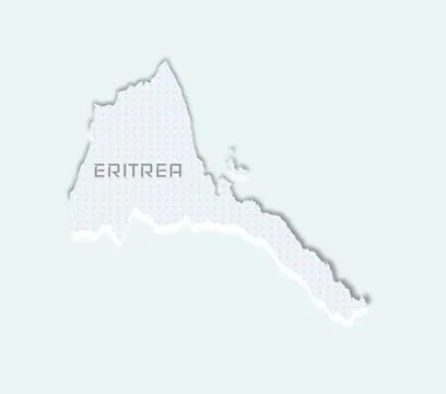 Clean Eritrea map Stock Illustration