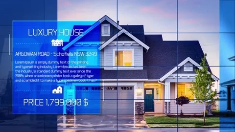 Clean Estate Promo After Effects stock