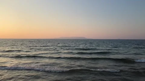 Clean Evening Sea View Stock Footage 93594934