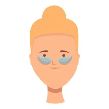 Clean eye patch icon cartoon vector. Face gel Stock Illustration