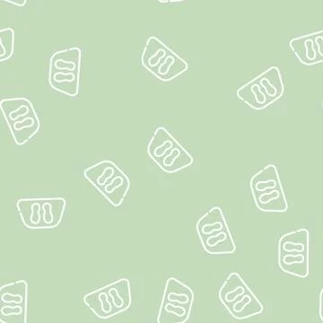 Clean feet carpet line vector seamless pattern Stock Illustration