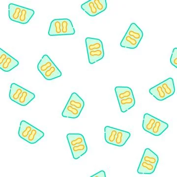 Clean feet carpet vector seamless pattern Stock Illustration