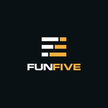 Clean FF Initial Letter Podcast Logo Stock Illustration