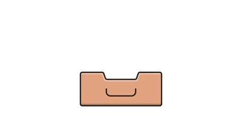 A clean file folder icon representing efficient document organization, digita 스톡 동영상 335259482
